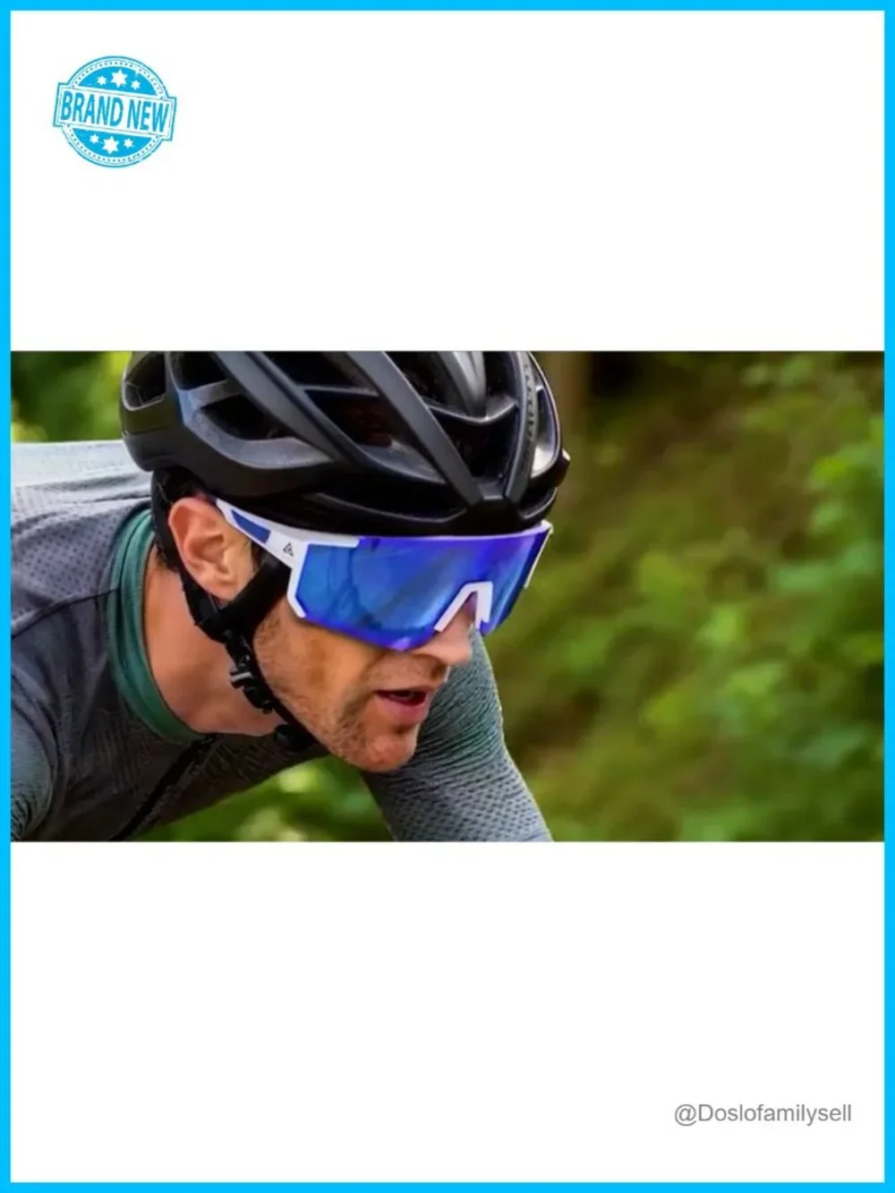Polarized Sports Sunglasses UV400 Wrap Around for Cycling Running Men Women